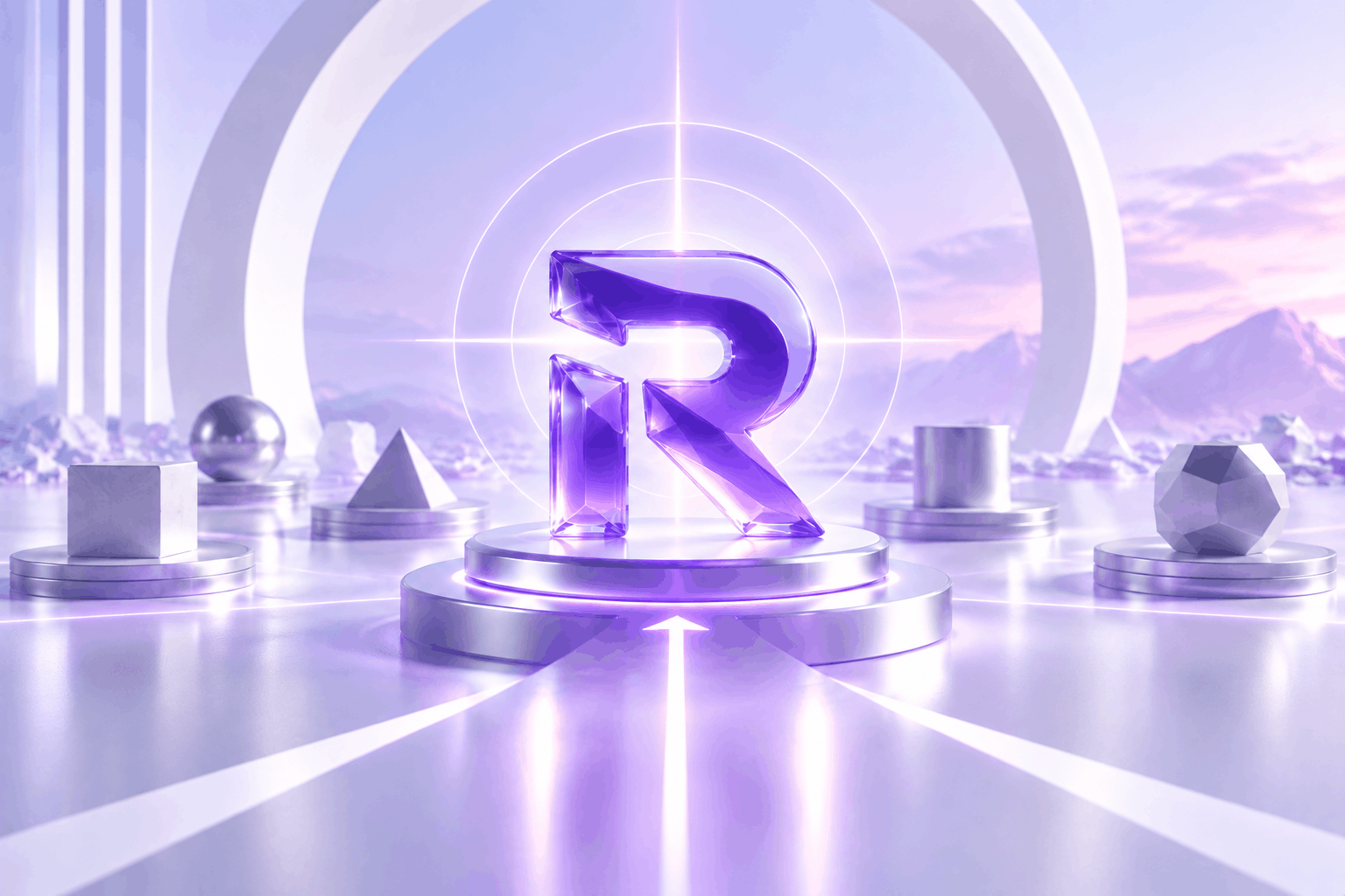 RankOrbit 3D logo illustration